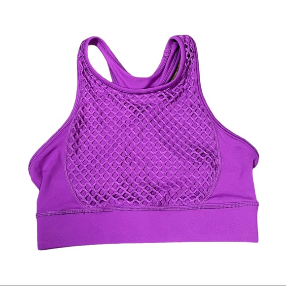 Ivy Sky Purple Racer Back Crop Top Size SA Dancer - Picture 1 of 6